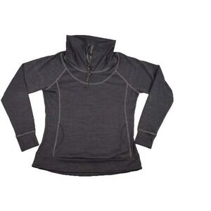 Kuhl Dark Gray Cowl Neck Active Wear  Pullover Women's Sz Large Style No.4186